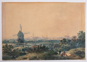 Blick auf Kleve mit Heideberger Mühle