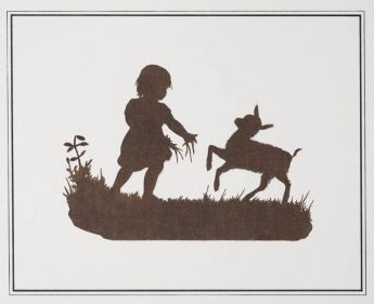 Scherenschnitt mit Märchenmotiv