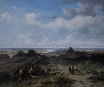 Landschaft vor Flussebene