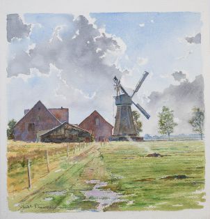 Blick auf die Donsbrügger Mühle