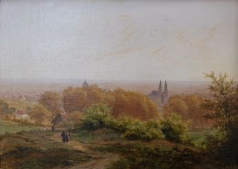 Blick auf Kleve vom Klever Berg, 1844
