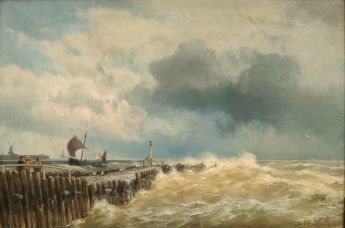 Stürmische See vor Vlissingen