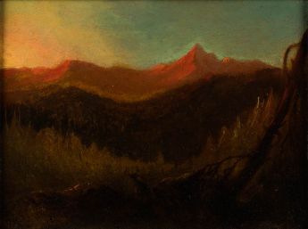 Abendliche Berglandschaft