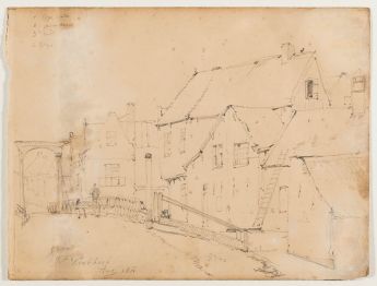 Blick auf Häuser und Straße