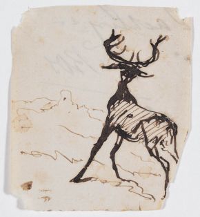 Skizze eines Hirsches