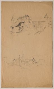 Zwei Ansichten von Bachem im Ahrtal