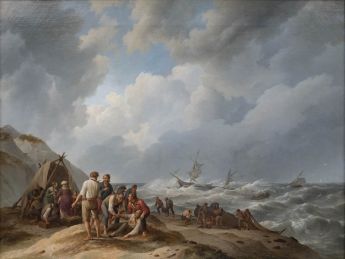 Schiffbruch vor der Küste, 1841