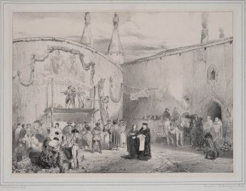 Figurenreiche Festszene