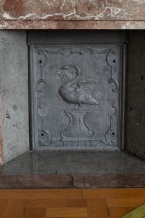 Herdplatte mit Schwan