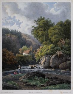 Szene an einem Gebirgsbach