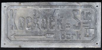 Straßenschild Koekkoek-Straße