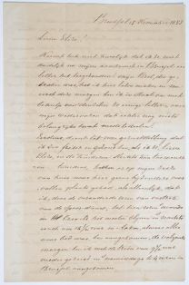 Brief von B.C. Koekkoek an seine Frau Elise