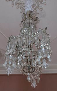 Biedermeier Kristall-Leuchter