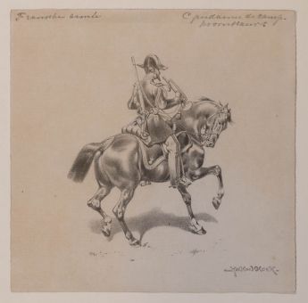 Französischer Hornbläser