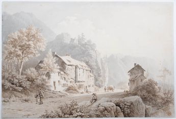 Landstraße im Mittelgebirge