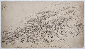 Kampf der Studenten gegen die Maler um den Parnass