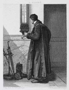 Pfeife rauchender Mann