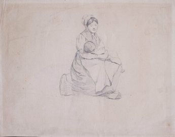 Figurenstudie stillende Mutter
