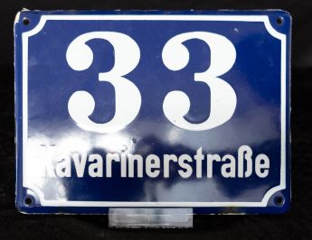 Hausnummernschild