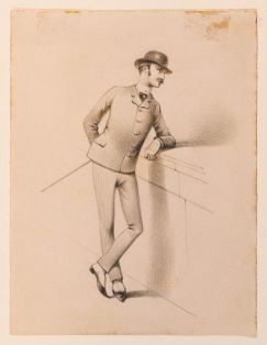 Eleganter, junger Mann