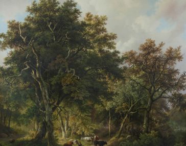 B.C. Koekkoek, Große Waldlandschaft, 1839