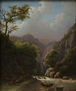 Bach in einer Felsenlandschaft