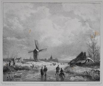 Winterlandschaft mit Eisvergnügen