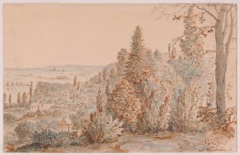 Blick von den Hügeln bei Beek (?)