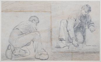 Figurenstudien junger Mann