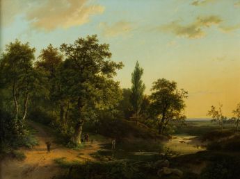 Waldlandschaft am Fluss