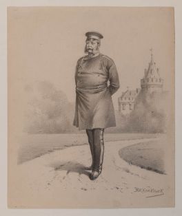 Offizier in einem Park