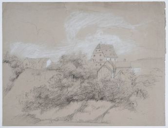 Häuser auf einem Hügel