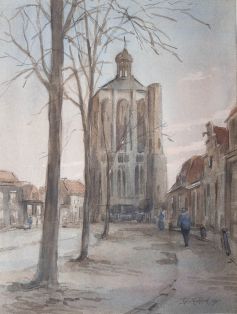 Ansicht einer Kirche (Amsterdam?)