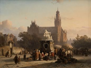 Phantasie auf den Marktplatz zu Middelburg