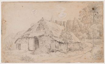 Niederrheinische Kate am Waldrand